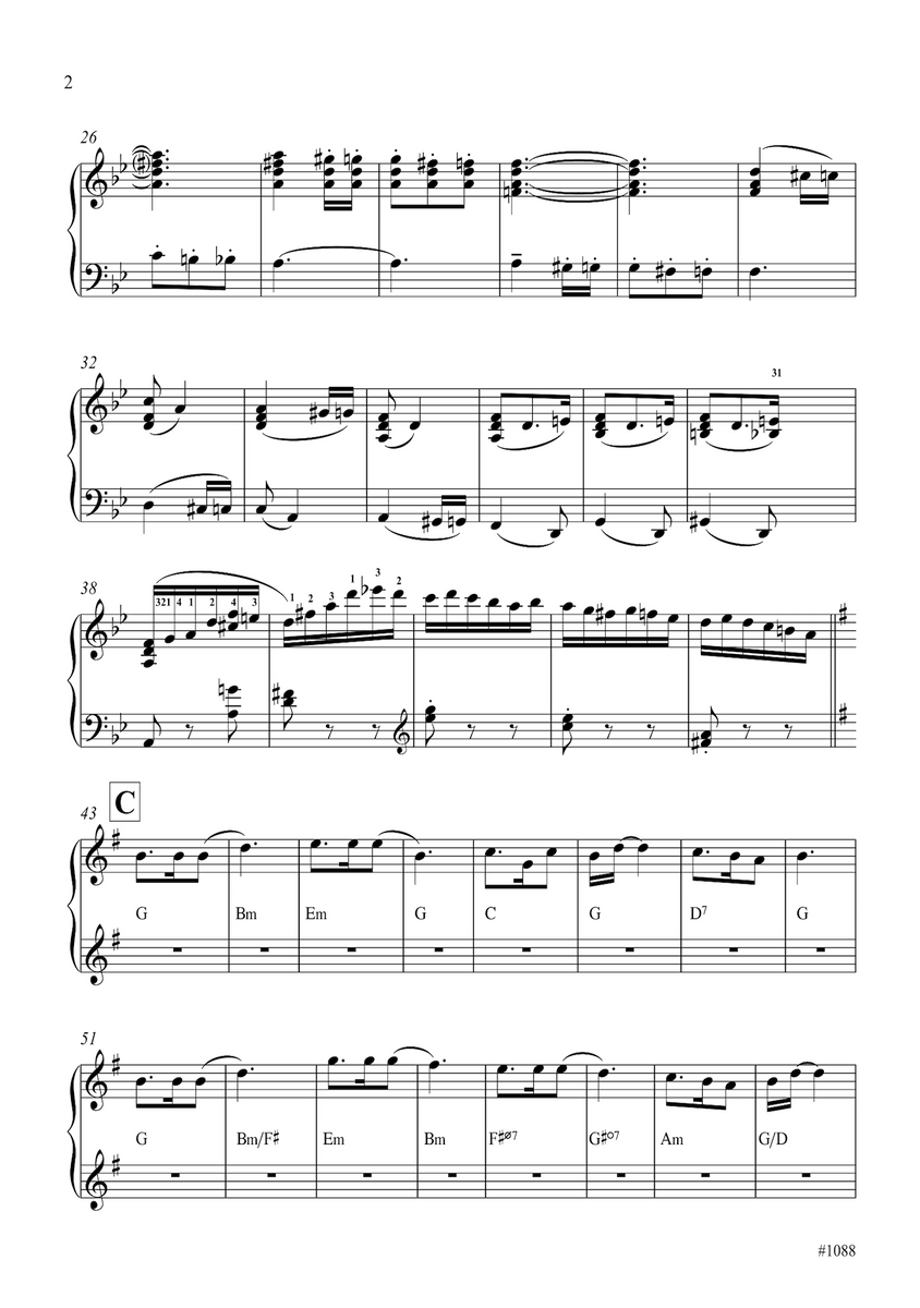 Dvořák: Allegretto grazioso from Symphony No. 8 in G major for piano