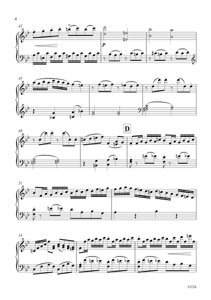 Wolfgang Amadeus Mozart: Excerpt from the 1st movt. (Allegro) of Piano Sonata No. 13, KV 333 (edited by Peter Breiner) (PB233)