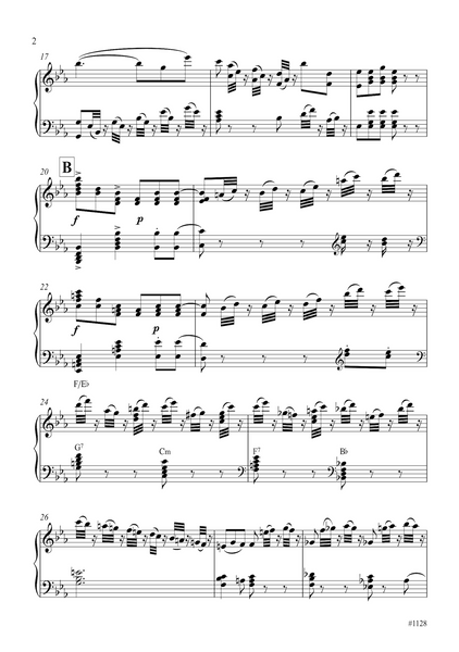 Wolfgang Amadeus Mozart: Excerpt from the 2nd movt. (Andante) of Symphony No. 40, KV 550 (arranged for piano by Peter Breiner) (PB229)