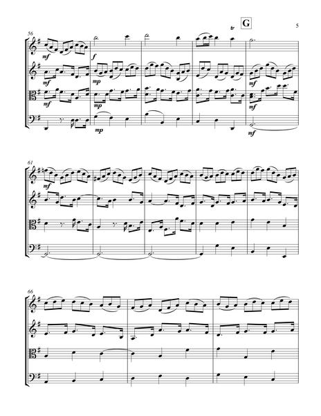 J.S. Bach: Jesu bleibet meine Freude – Arrangement for string quartet by Peter Breiner (PB101)