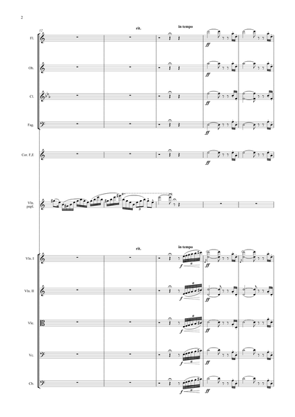 Dvorak, Antomin: Violin Concerto in A minor, Op. 53 (arr. for String Quintet & Wind Quintet) (AEGC5)