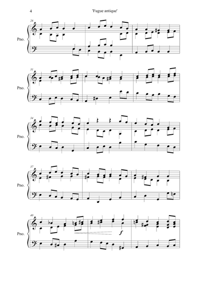 Lars Aksel Bisgaard: Two Fugues for piano