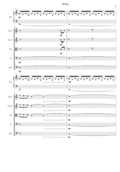 Lars Aksel Bisgaard: Being – for piano and string orchestra