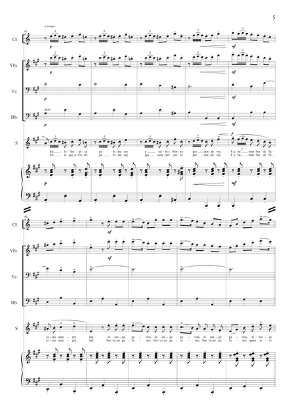 Francisco Asenjo-Barbieri: Canción de Paloma (El barberillo de Lavapiés) – arranged for voices and ensemble by Santi Escura (NXP118)