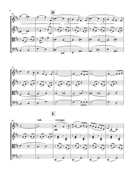 Gabriel Fauré: Berceuse, Op. 16 – Arrangement for String Quartet by Peter Breiner (PB112)