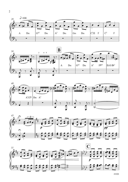 Antonín Dvořák: Andante moderato (quasi tempo di marcia), Movt. IV from Piano Trio No. 4 in E Minor (Dumky) (arranged for piano by Peter Breiner) (PB162)