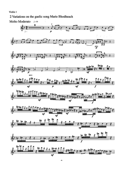 John Ramsay: String Quartets 1-4 - Vln 1