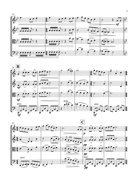 The 12 Days of Christmas – Arrangement for String Quartet by Peter Breiner (PB077)