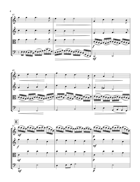 Hark! The Herald Angels Sing – Arrangement for String Quartet by Peter Breiner (PB078)