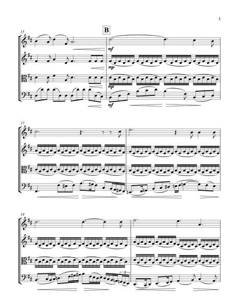 O Holy Night – Arrangement for String Quartet by Peter Breiner (PB093)