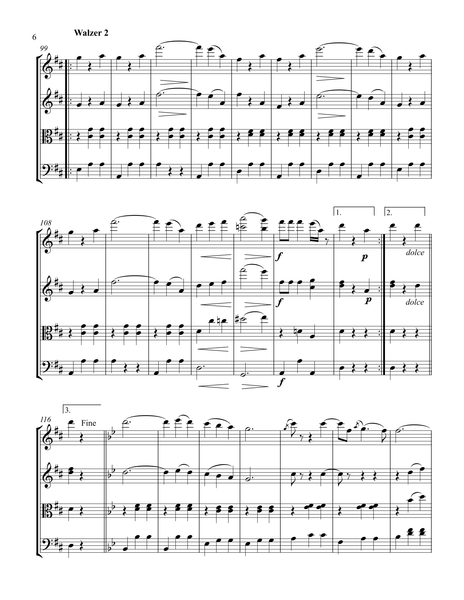 Johann Strauss II: An der Schönen Blauen Donau / Blue Danube Waltz – Arrangement for String Quartet by Peter Breiner (PB099)