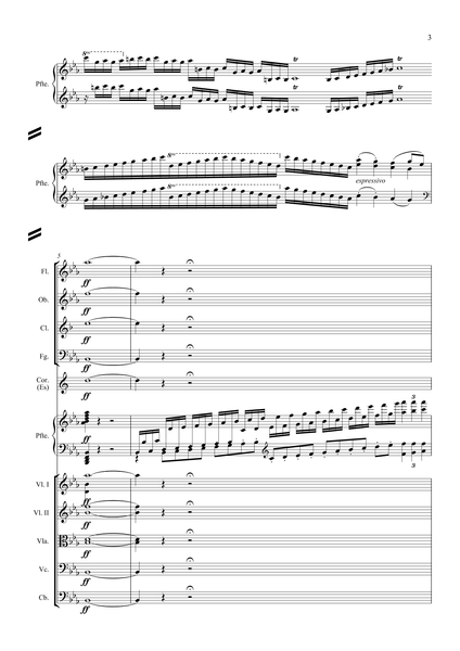 Beethoven, Luwig van: Piano Concerto No. 5 in E-flat, Op. 73 (arr. for String Quintet & Wind Quintet) (AEGC19)