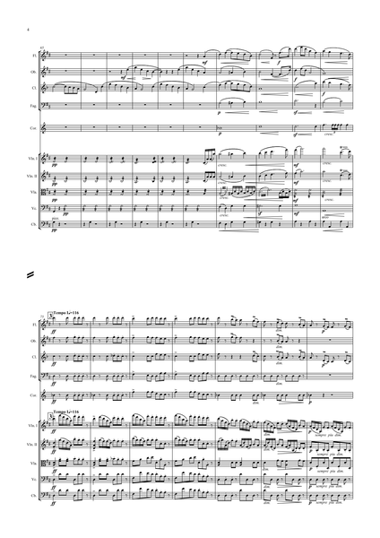 Dvorak, Antomin: Cello Concerto, Op. 104 (arr. for String Quintet & Wind Quintet) (AEGC20)