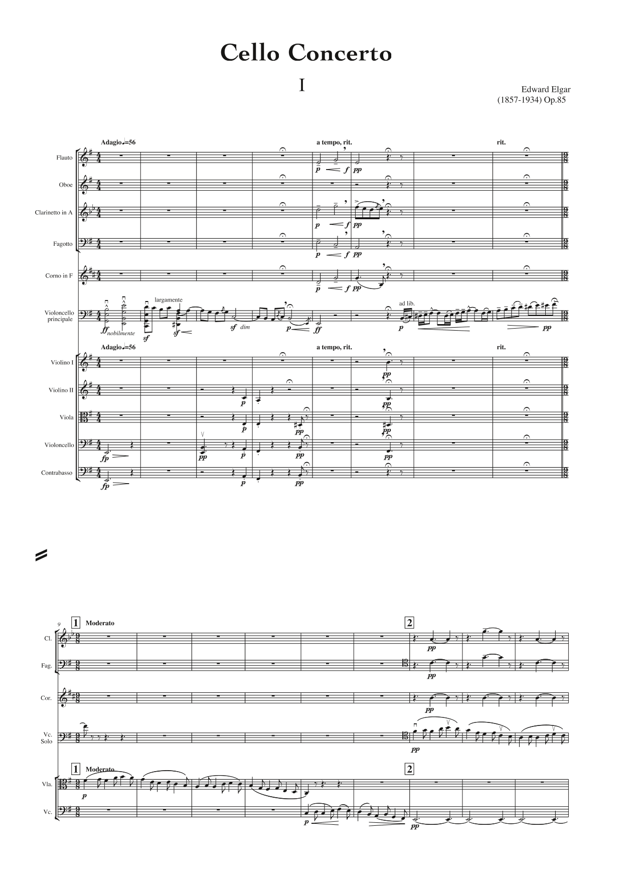 Elgar: Cello Concerto, Op. 85 (arr. for chamber ensemble)
