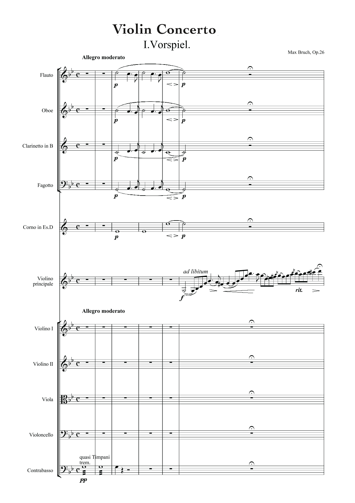 Bruch: Violin Concerto 1 26 chamber ensemble)