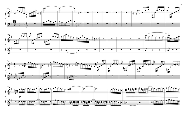 J.S. Bach: Brandenburg Concerto No. 4, BWV 1049 – arranged for piano duet by Eleonor Bindman (GPC041)