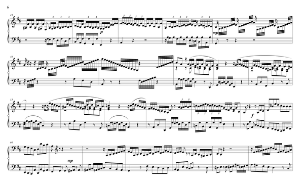 J.S. Bach: Brandenburg Concerto No. 5, BWV 1050 – arranged for piano duet by Eleonor Bindman (GPC042)