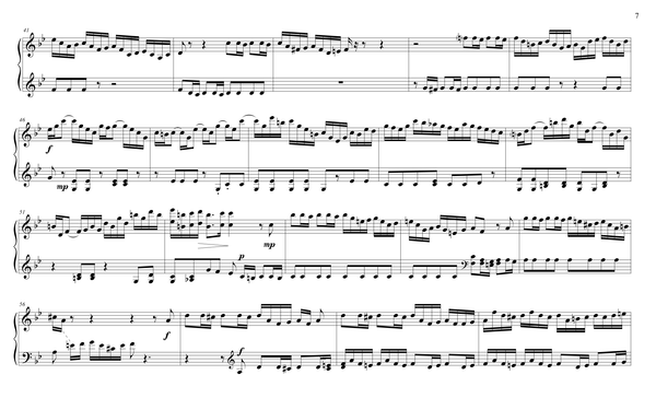J.S. Bach: Brandenburg Concerto No. 6, BWV 1051 – arranged for piano duet by Eleonor Bindman (GPC043)