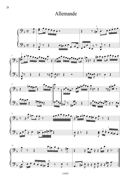 J.S. Bach: Cello Suite No. 2 in D minor, BWV 1008 – arranged for piano by Eleonor Bindman (GPC076)