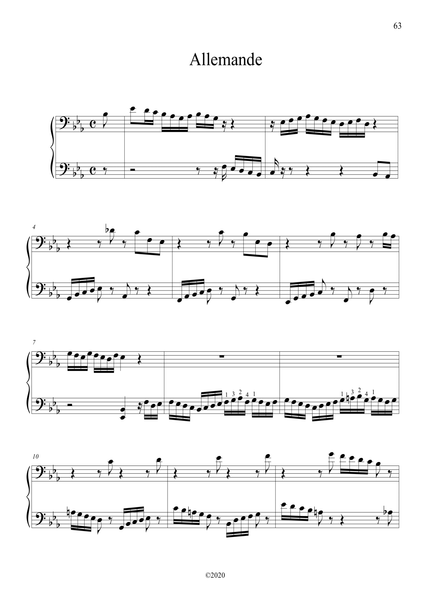J.S. Bach: Cello Suite No. 4 in E-flat major, BWV 1010 – arranged for piano by Eleonor Bindman (GPC078)