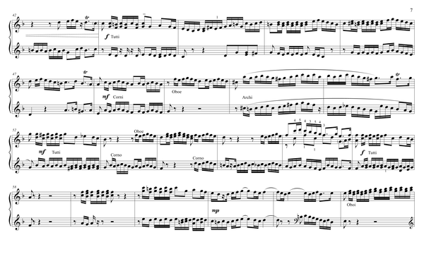 J.S. Bach: Brandenburg Concerto No. 1, BWV 1046 – arranged for piano duet by Eleonor Bindman (GPC038)