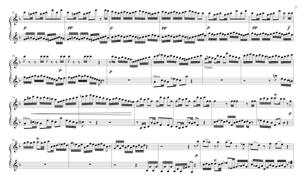 J.S. Bach: Brandenburg Concerto No. 2, BWV 1047 – arranged for piano duet by Eleonor Bindman (GPC039)