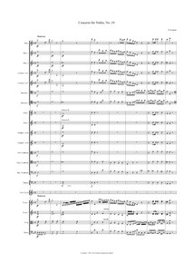 Rodolphe Kreutzer: Violin Concerto No. 19 in D Minor – full score (NXP017)