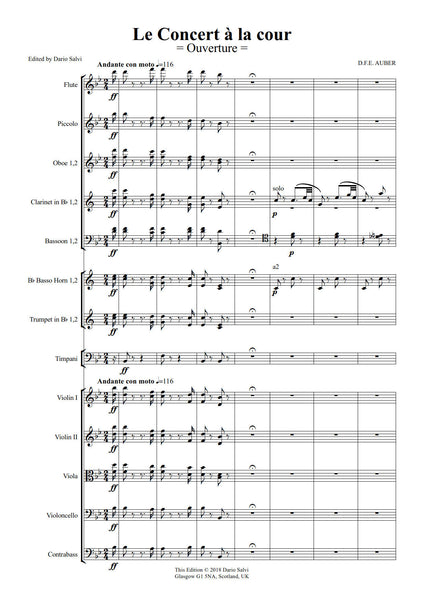 Daniel François Esprit Auber: Le Concert a la cour - Overture (NXP058)