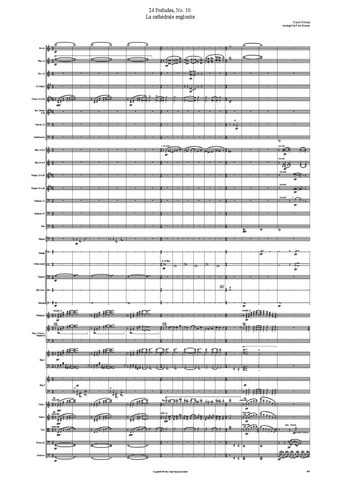 Claude Debussy: 24 Préludes, No. 10: La cathédrale engloutie – arranged by Peter Breiner (PB027)