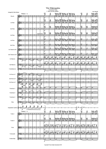 Leos Janacek: Věc Makropulos Suite – arranged by Peter Breiner (PB048)