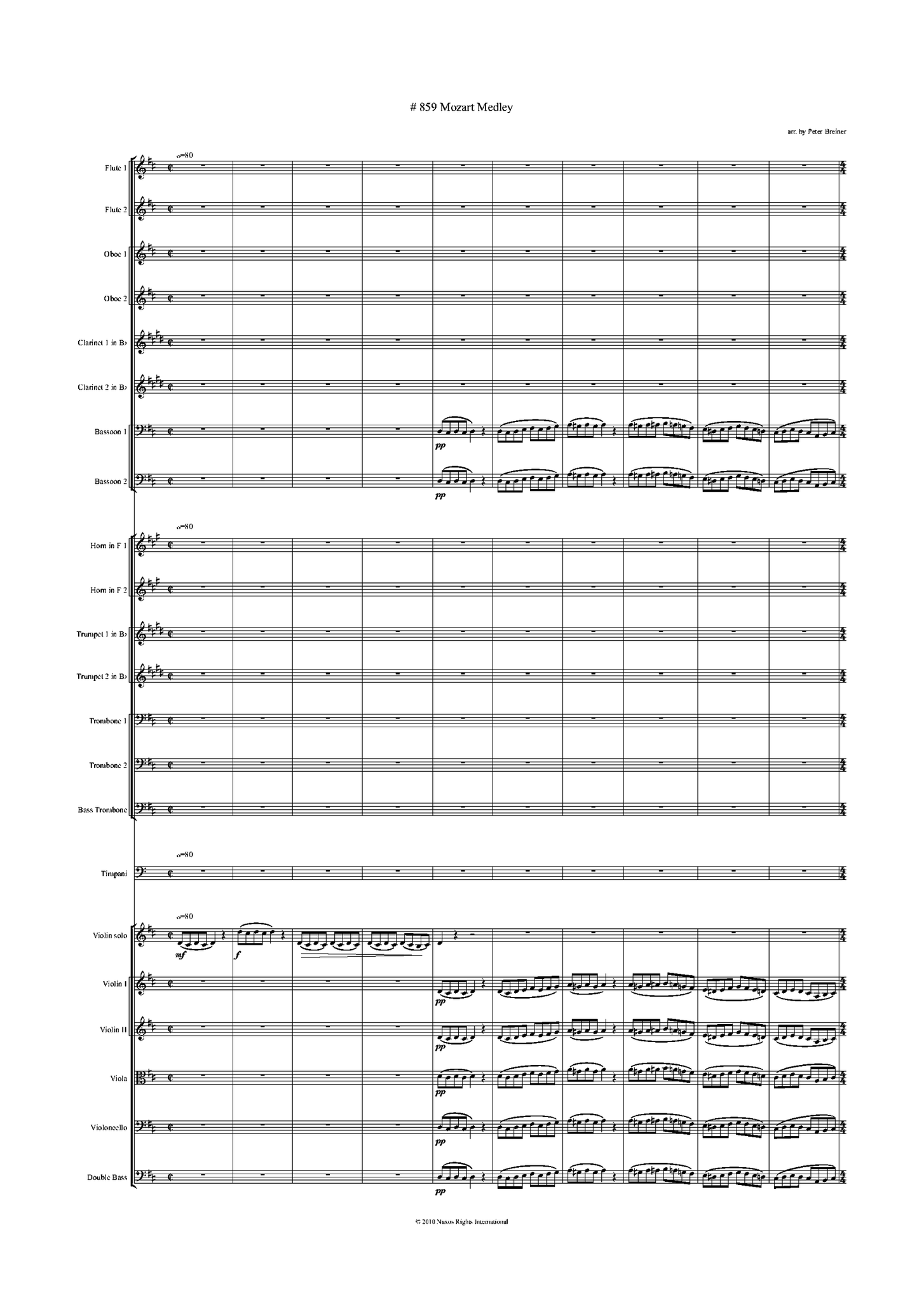 Peter Breiner: Mozart Medley (PB068)