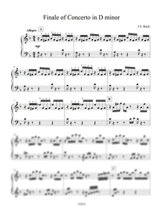 J.S. Bach: Harpsichord Concerto in D minor, BWV 1052 arranged for piano by Eleonor Bindman (GPC058)