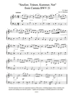 J.S. Bach: “Seufzer, Tränen, Kummer, Not” from Cantata BWV 21 arranged for piano by Eleonor Bindman (GPC048)